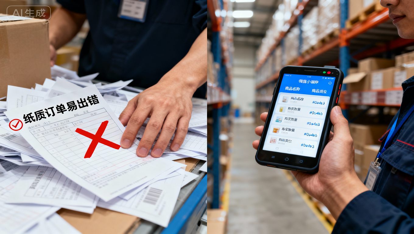 无纸化开单与智能拣货